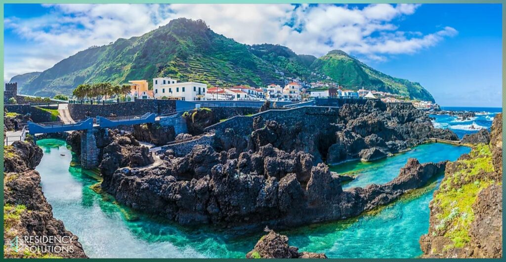 What Places Are Best to Visit in Portugal - An image of Porto moniz in Madeira Portugal.